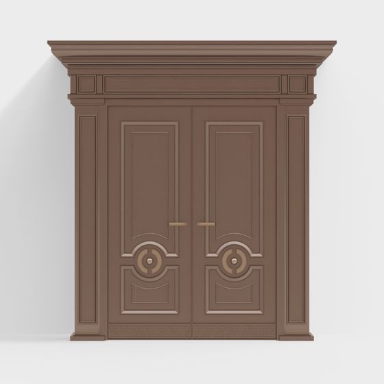 Classical Double Door 3D model