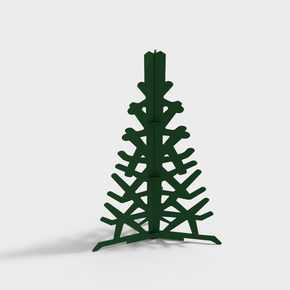 Modern plastic Christmas tree ornaments