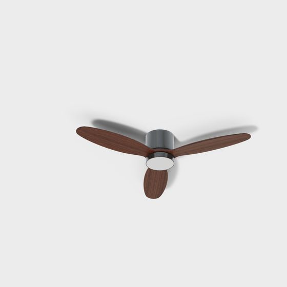 Elegant Minimalist Ceiling Fan 3D model