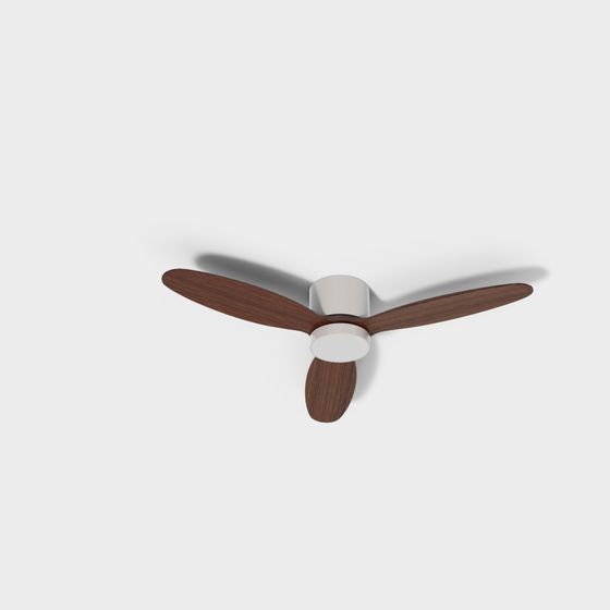 Elegant Minimalist Ceiling Fan 3D model