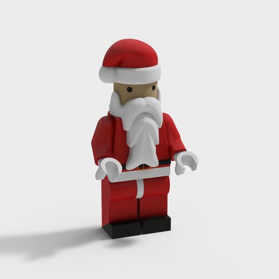 Low Poly Santa Claus 3D model for Creative Projects