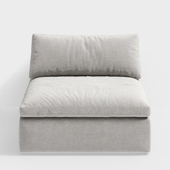 Cozy Corner Chair 3D model for Modern Spaces