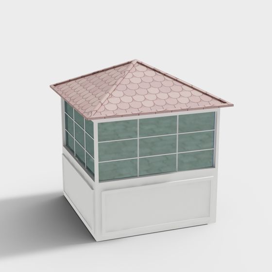 Charming Low-Polygon Architectural Cabin 3D model