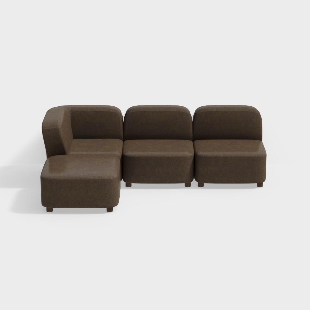 Modular Sofa 3D model for Modern Aesthetics