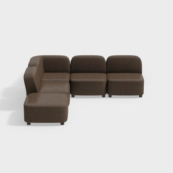 Modular Living Room Sofa 3D model