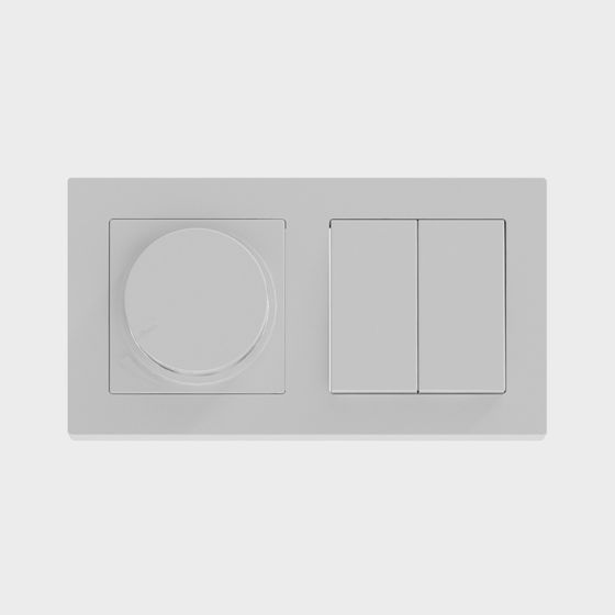 Minimalist Switch Panel 3D model for Modern Designs