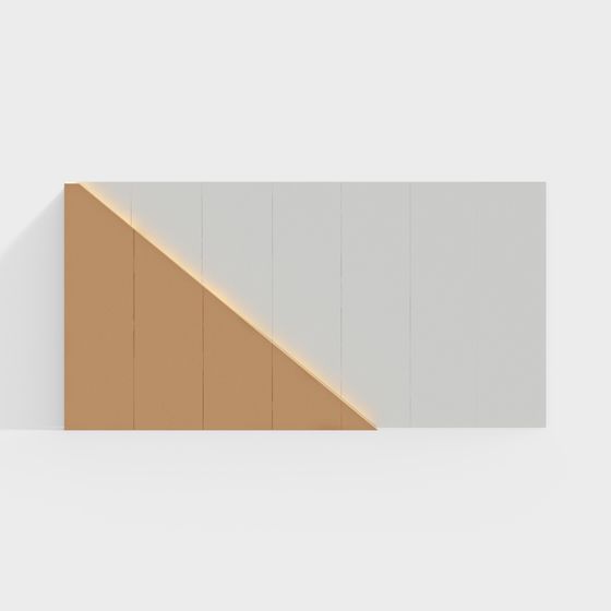 Interwoven Light and Shadow Wall 3D model