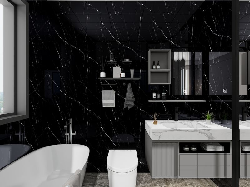Modern Black & White Bathroom Design Ideas