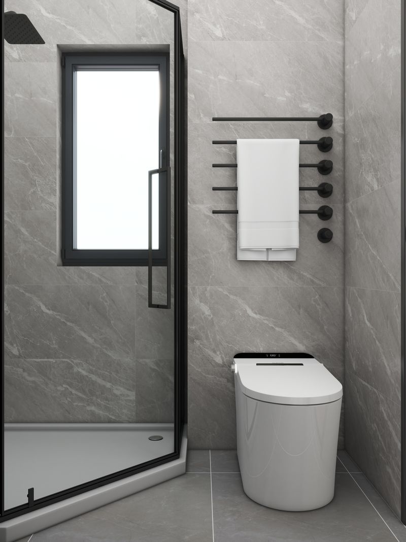 Modern Grey and Black Bathroom Design