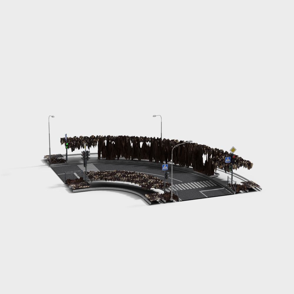 Sezioni di angoli di strada