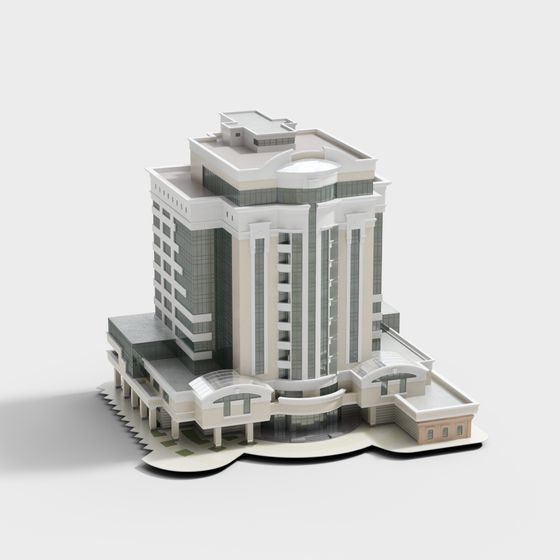 Stylish Urban Light Tower 3D model for Modern Spaces