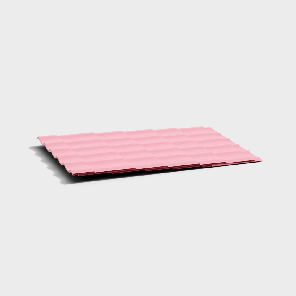 Stylish Corrugated Roof 3D model