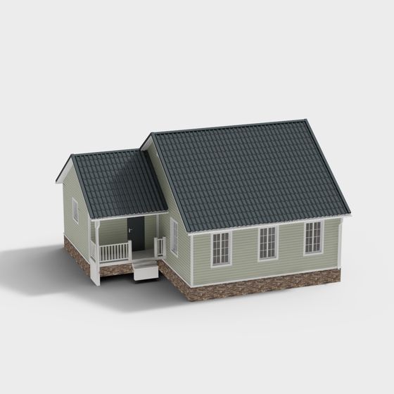 Charming Countryside Cottage 3D Model