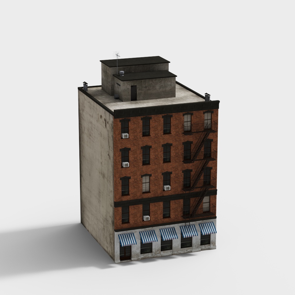 Retro Urban Apartment 3D model