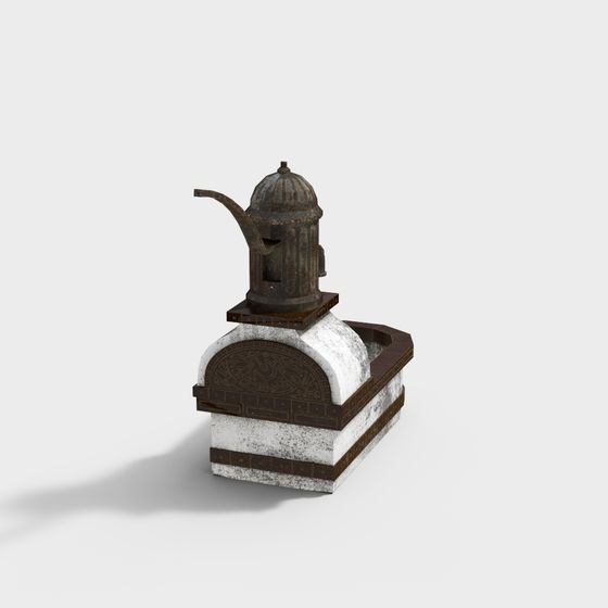 Ancient Castle Fountain 3D model