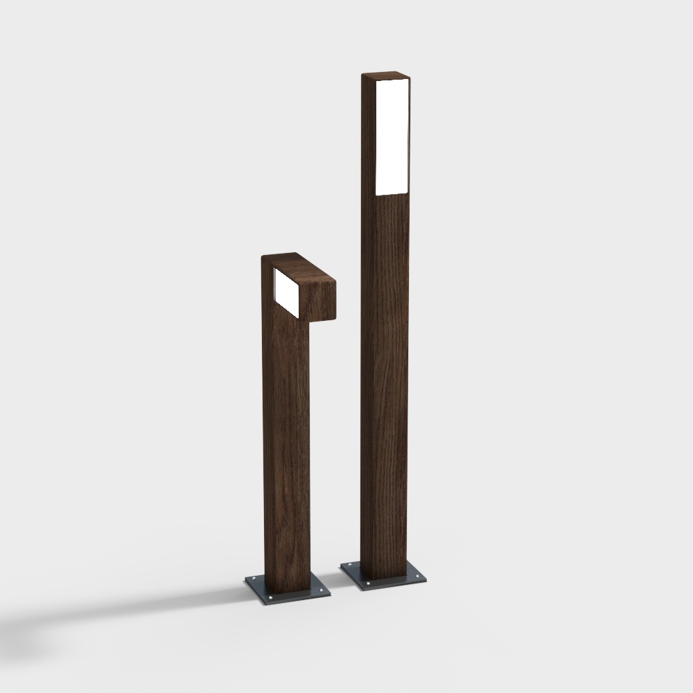 Lampione in legno da esterno