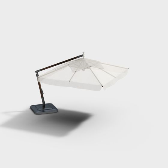 Modern Hanging Umbrella 3D model for Outdoor Spaces
