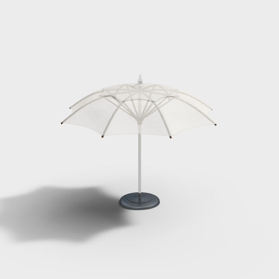 Low Poly Outdoor Umbrella 3D model