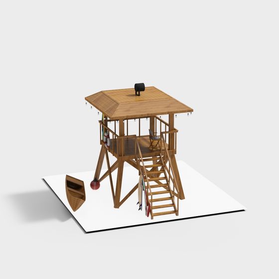 Surfer Lookout Tower 3D model