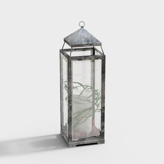 Vintage Candle Holder 3D model