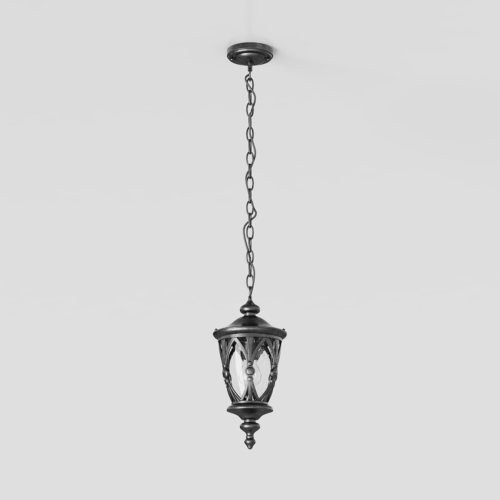 Medieval style bronze chandelier
