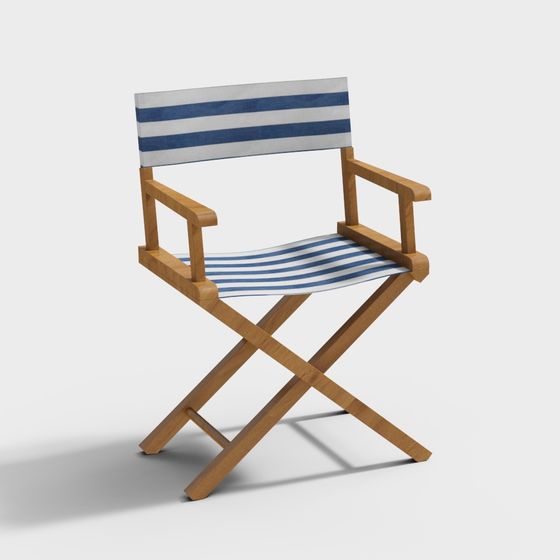 Stylish Director Chair 3D Model for Creative Projects