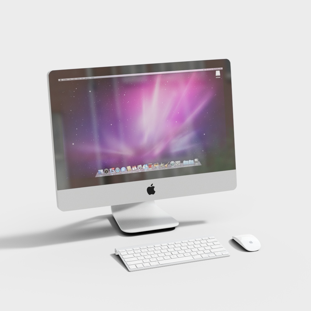 Minimalist Apple All-in-One 3D Model