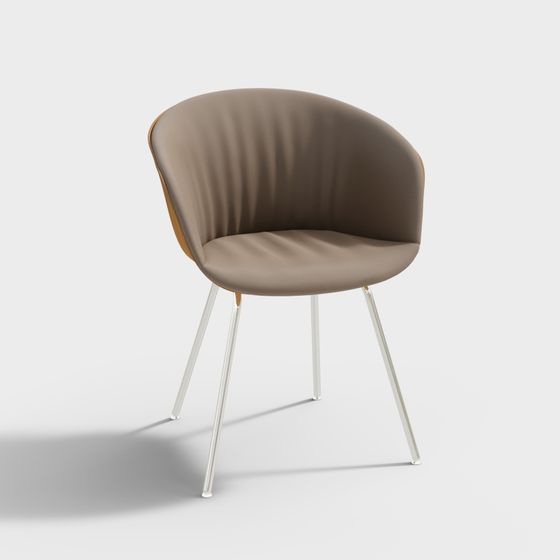 Cozy Lounge Chair 3D model for Relaxed Spaces