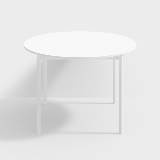 Minimalist Round Table 3D model