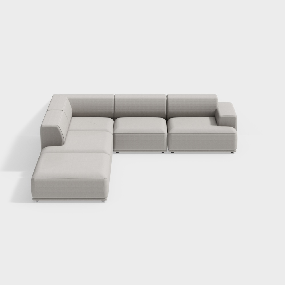 muuto-Connect Sofá modular esquinero suave Con1