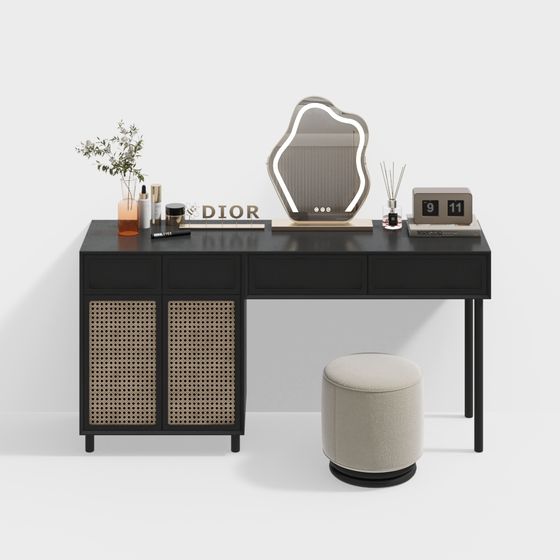 Elegant Vanity Table 3D model for Modern Interiors