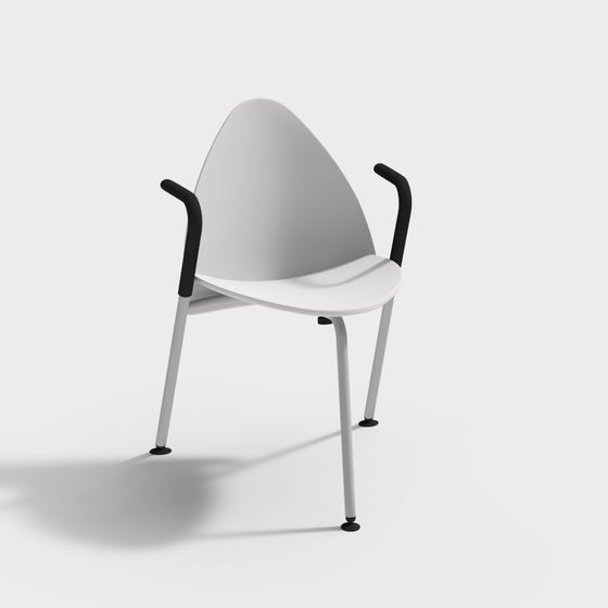 Modern Minimalist Low-Poly Chair 3D model