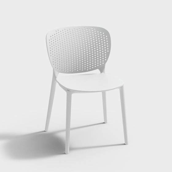 Perforated Chair 3D model