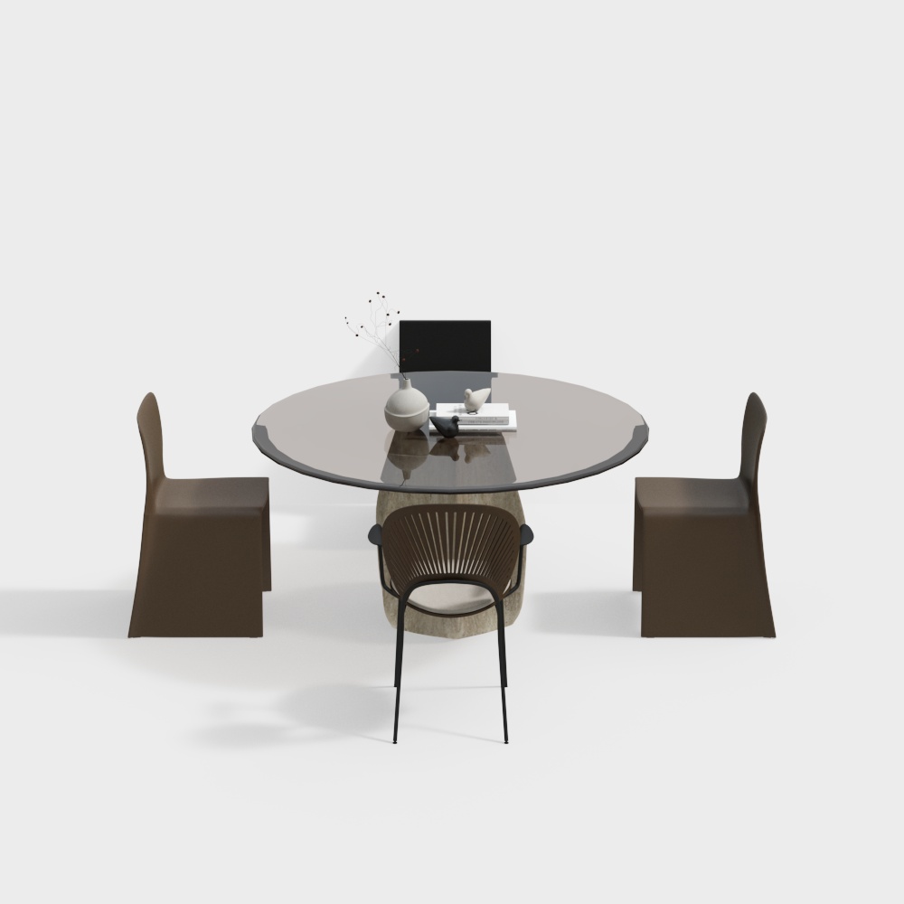 Modern dining room table and chair combination