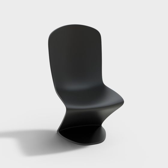 Flowline Black Chair 3D model
