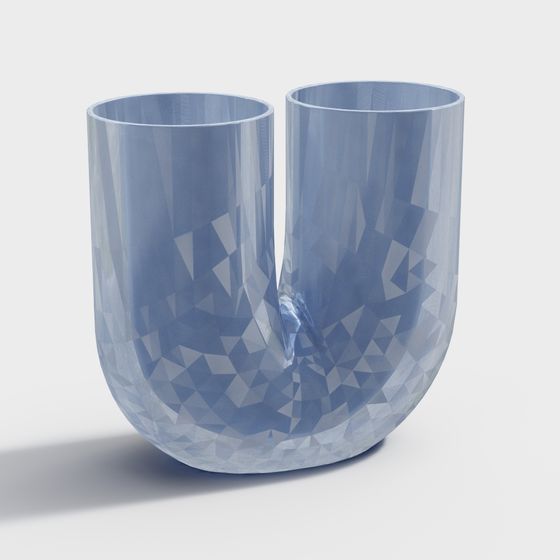 Crystal Cup Low Poly 3D model for Creative Projects