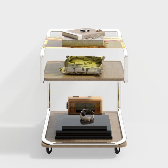Stylish Cart 3D Model for Modern Aesthetics