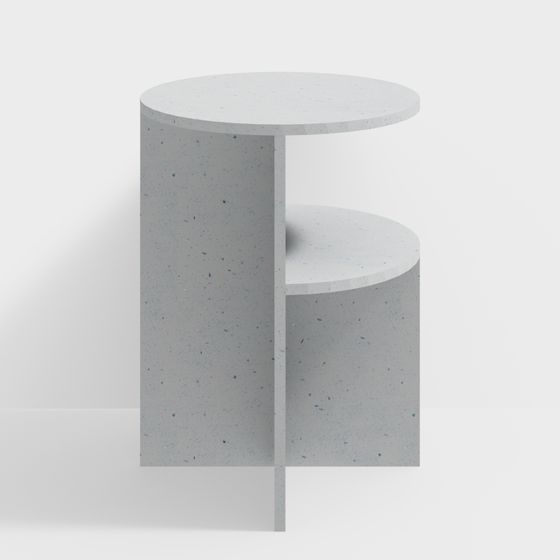 Concrete Side Table 3D model