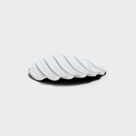 Elegant Low-Poly Wave Plate 3D model
