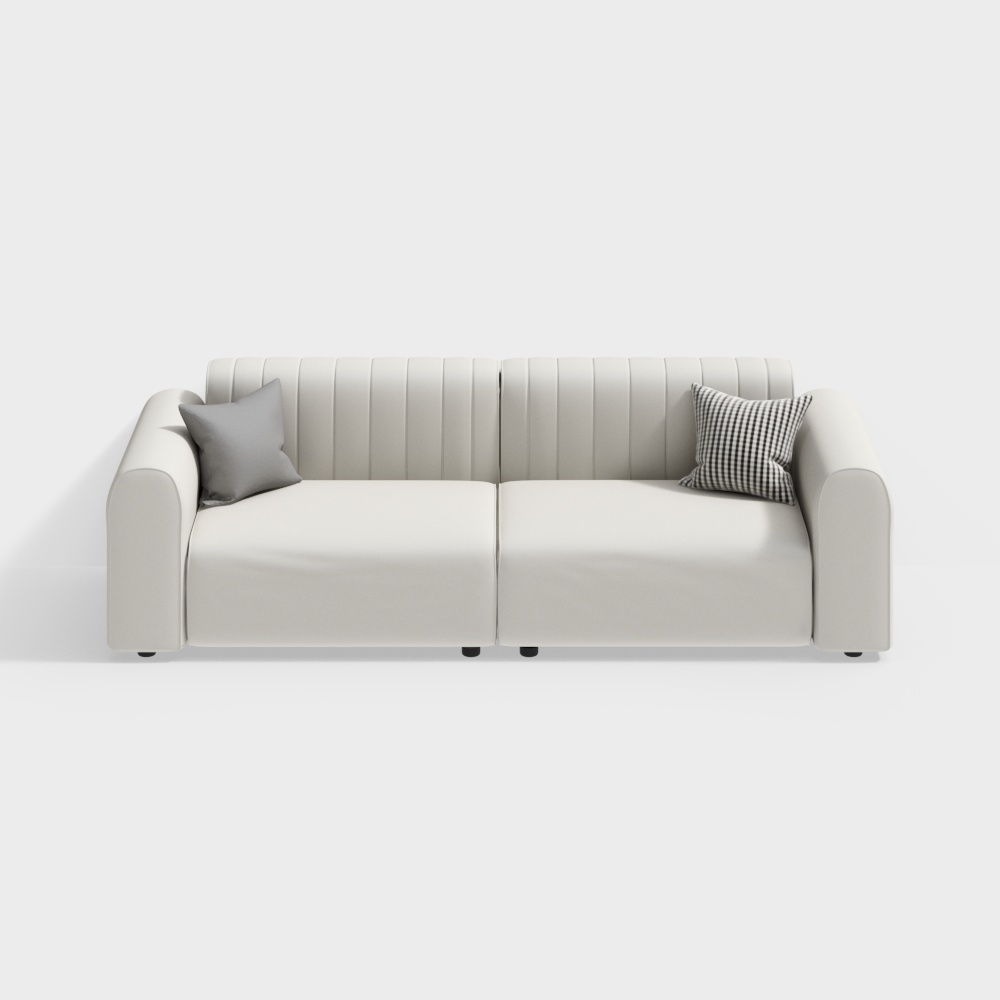 Elegant Minimalist 3D Sofa Model for Modern Interiors