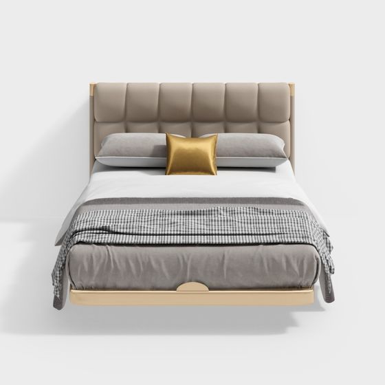 Urban Elegance Bed 3D model