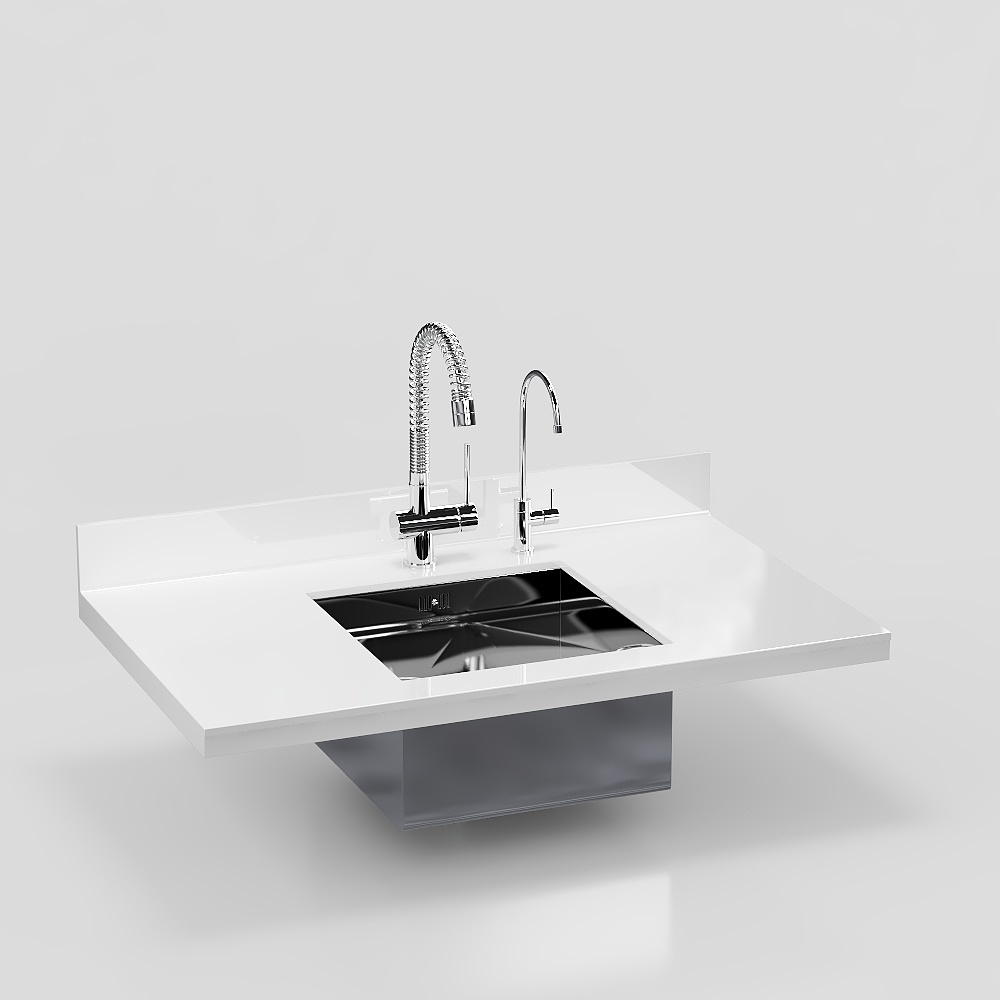 Modern stainless steel dish basin