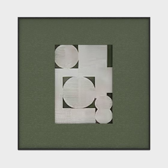 Abstract Geometric Framework 3D Model