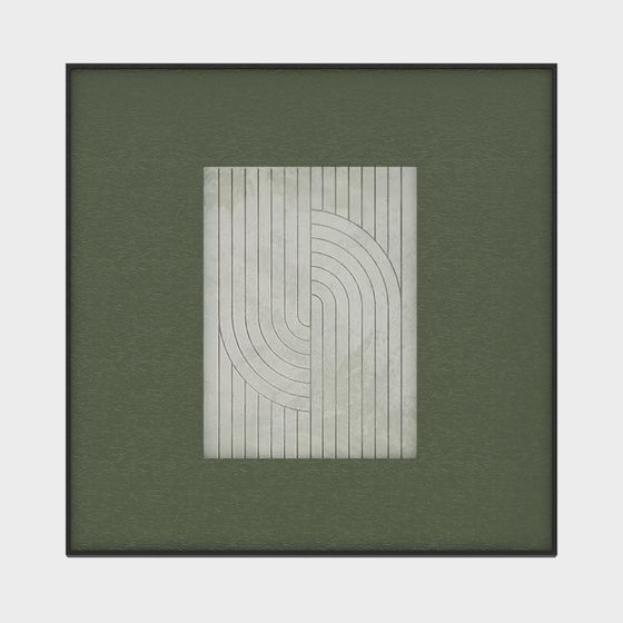 Abstract Line Painting 3D Model for Creative Projects