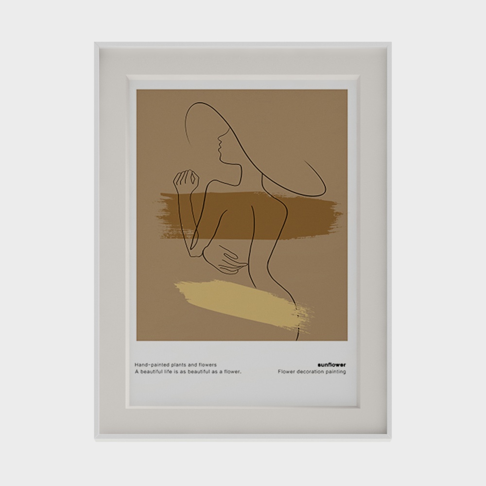 Abstract Female Silhouette 3D Model