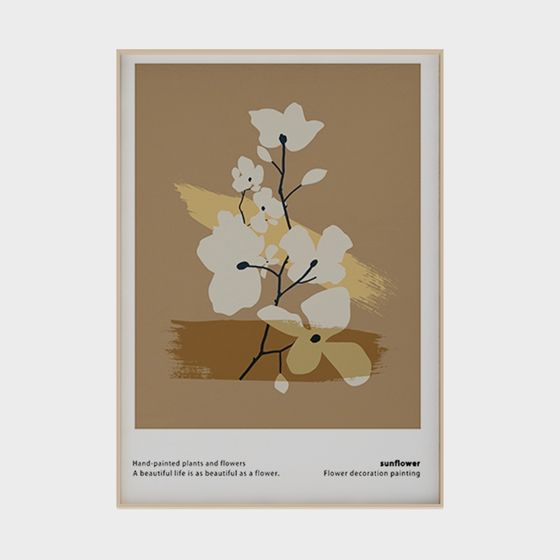 Sunflower Decorative Painting 3D model for Creative Projects