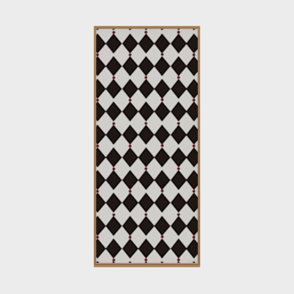 French checkerboard decorative paintings