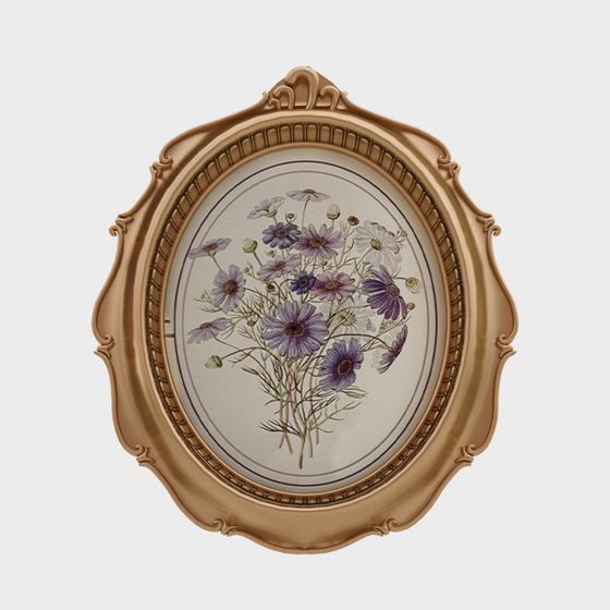 Vintage Floral Picture Frame 3D model