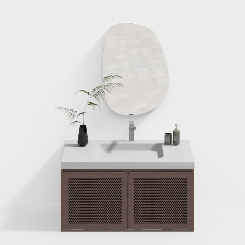 Wabi Sabi bathroom cabinet