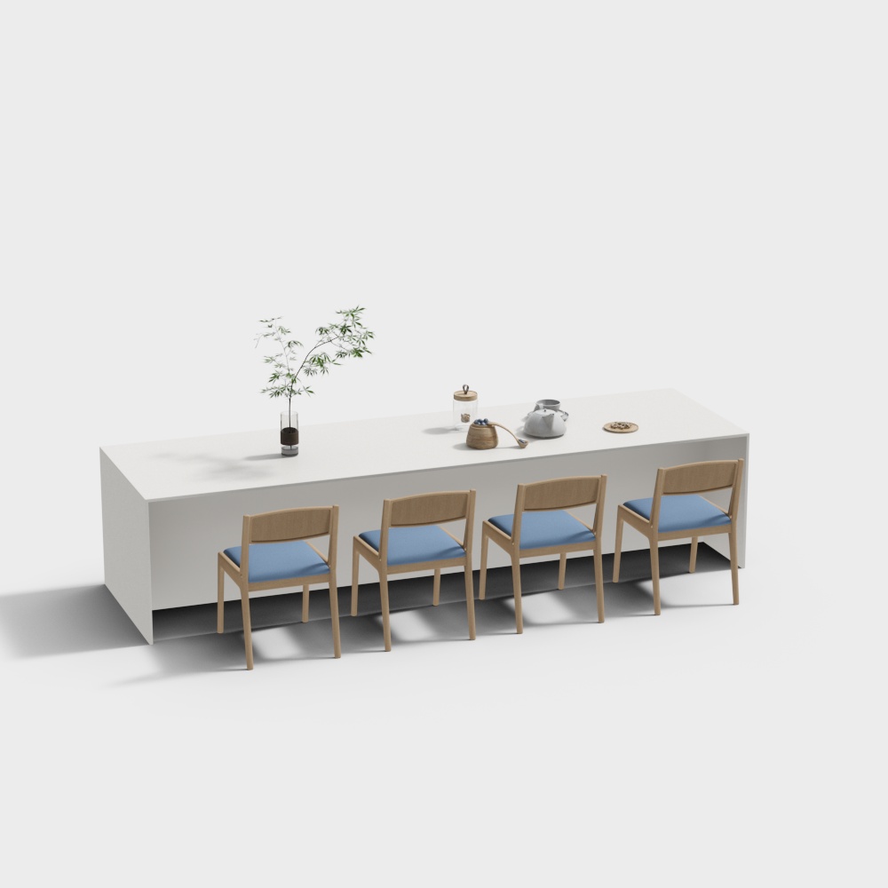 Modern Open Kitchen Island